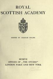 Cover of: Royal Scottish Academy. by Charles Holme