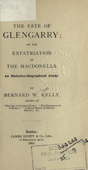 Cover of: The fate of Glengarry by Kelly, Bernard W.