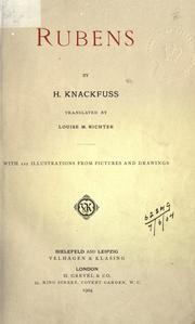 Rubens by H. Knackfuss