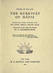 Cover of: The Rubáiyát of Háfiz. by Hafiz