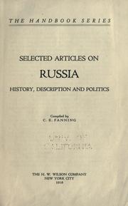 Cover of: Selected articles on Russia by Fanning, C. E.