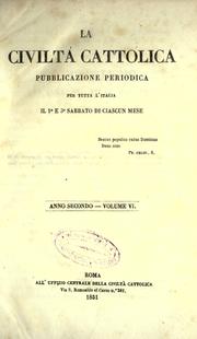 Cover of: La Civiltà cattolica by 