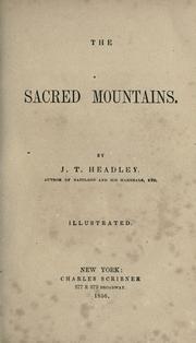 Cover of: The sacred mountains