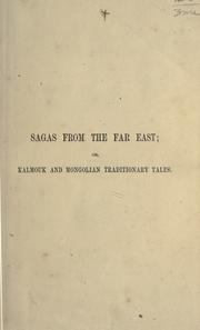 Cover of: Sagas from the Far East by Rachel Harriette Busk