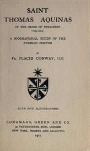 Cover of: Saint Thomas Aquinas by John Placid Conway