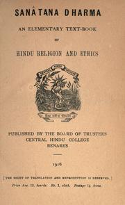 Cover of: Sanâtana dharma by 