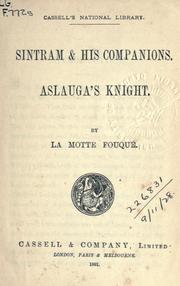 Cover of: Sintram and his companions by Friedrich de la Motte-Fouqué