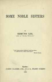 Cover of: Some noble sisters