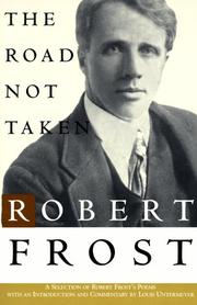 Cover of: The Road Not Taken (Owl Books) by Robert Frost