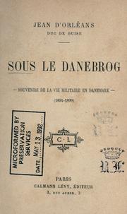 Cover of: Sous le Danebrog by Guise, Jean d'Orleans duc de