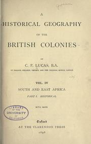 Cover of: South and East Africa by Sir Charles Prestwood Lucas