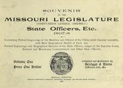 Cover of: Souvenir of the Missouri Legislature (thirty-ninth General Assembly) by compiled and published by Scroggs & Davis, Jefferson City, Mo.