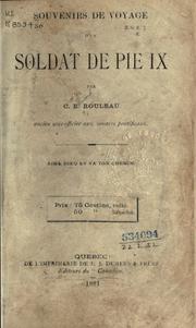 Cover of: Souvenirs de voyage d'n soldat de Pie XI.
