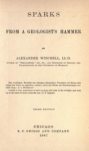 Cover of: Sparks from a geologist's hammer by Alexander Winchell