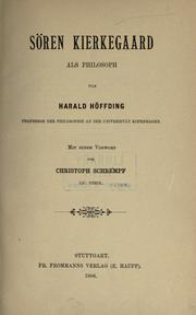 Cover of: Sören Kierkegaard als Philosophy
