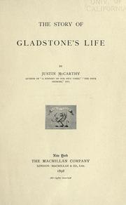 Cover of: The story of Gladstone's life