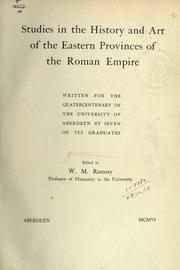 Cover of: Studies in the history and art of the eastern provinces of the Roman Empire