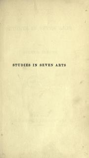 Cover of: Studies in seven arts by Arthur Symons