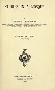 Cover of: Studies in a mosque by Stanley Lane-Poole