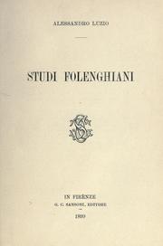 Cover of: Studi folenghiani
