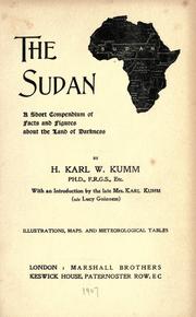 Cover of: The Sudan: a short compendium of facts and figures about the land of darkness