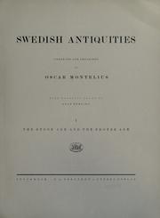 Cover of: Swedish antiquities