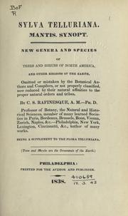 Cover of: Sylva telluriana. by Constantine Samuel Rafinesque