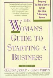 Cover of: The woman's guide to starting a business by Claudia Jessup