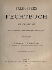 Cover of: Talhoffers Fechtbuch aus dem Jahre 1467 by Hans Talhoffer