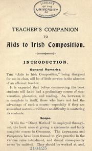 Cover of: Teacher's companion to Aids to Irish composition
