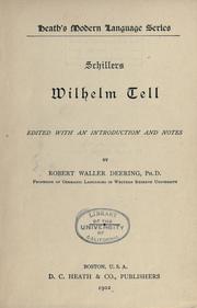 Cover of: Schillers Wilhelm Tell by Friedrich Schiller