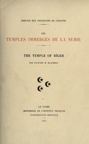 Cover of: The temple of Bîgeh by Blackman, Aylward M., Blackman, Aylward M.