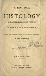 Cover of: A text-book of histology, including microscopic technic