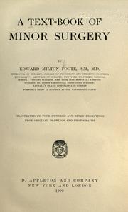 Cover of: A text-book of minor surgery