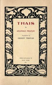 Cover of: Thaïs