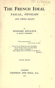 Cover of: The French ideal by Agnes Mary Frances Robinson, Agnes Mary Frances Robinson