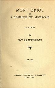 Cover of: [The  life work of Henri René Guy de Maupassant] by Guy de Maupassant