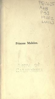 Cover of: [The  plays of Maurice Maeterlinck by Maurice Maeterlinck