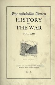 Cover of: The Times history of the war. | 