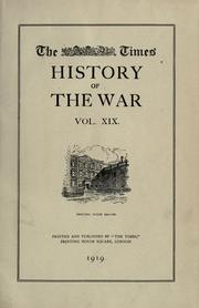 Cover of: The Times history of the war. by 