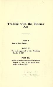 Trading with the Enemy Act