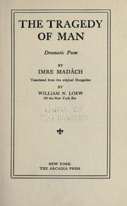 Cover of: The tragedy of man by Imre Madách