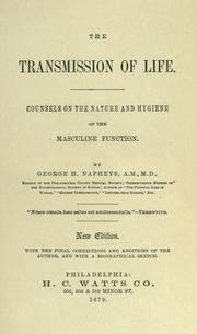 The transmission of life by George H. Napheys