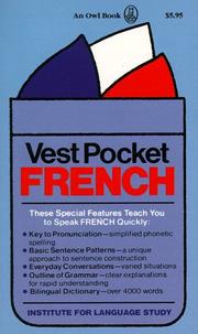 Cover of: Vest Pocket French (Vest Pocket Series) by Joseph Southam Choquette