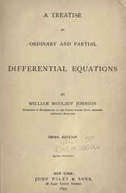 A treatise on ordinary and partial differential equations by William Woolsey Johnson