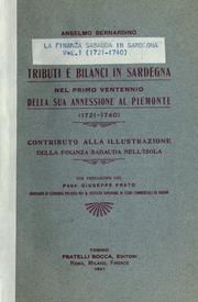 Cover of: Tributi e bilanci in Sardegna: contributo alla illustrazione della finanza sabauda nell'isola.  Con prefazione del prof. Giuseppe Prato.