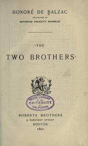 Cover of: two brothers