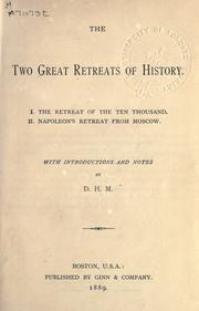 Cover of: The two great retreats of history by David Henry Montgomery