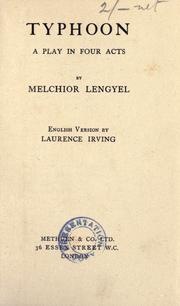 Cover of: Typhoon. by Menyhért Lengyel