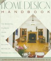 Cover of: The home design handbook by June Cotner Myrvang